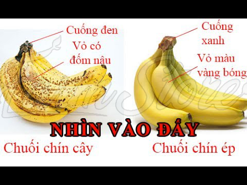 Phân biệt chuối chín