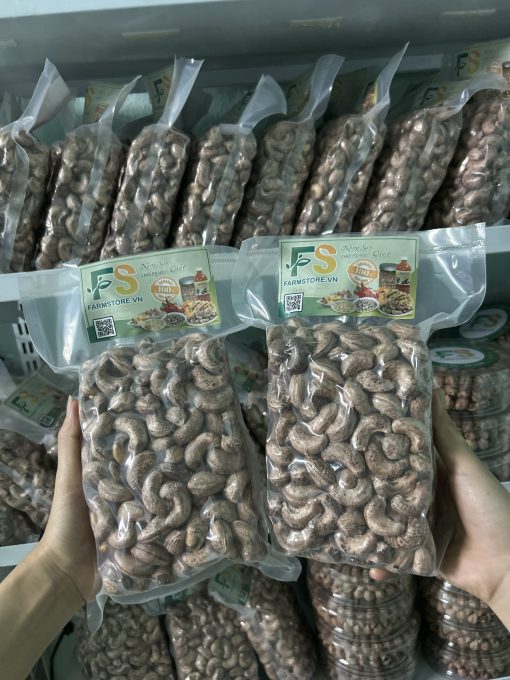 HẠT ĐIỀU RANG MUỐI HÚT CHÂN KHÔNG (500GR) - Hình ảnh 3